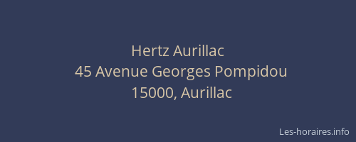 Hertz Aurillac
