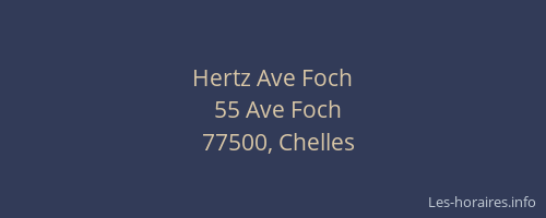 Hertz Ave Foch