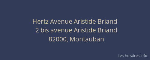 Hertz Avenue Aristide Briand