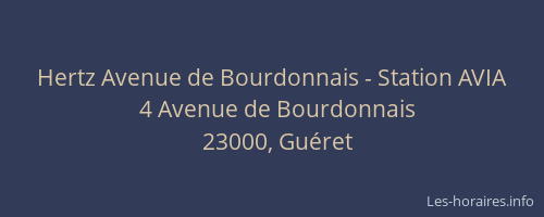 Hertz Avenue de Bourdonnais - Station AVIA