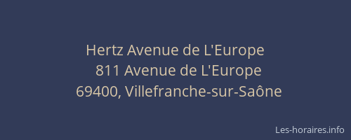 Hertz Avenue de L'Europe
