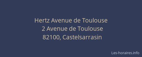 Hertz Avenue de Toulouse