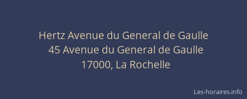 Hertz Avenue du General de Gaulle