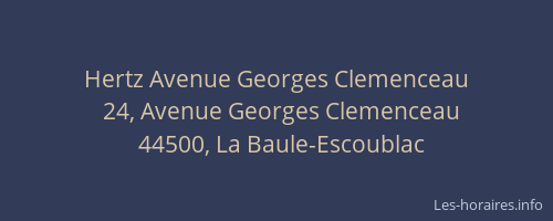 Hertz Avenue Georges Clemenceau