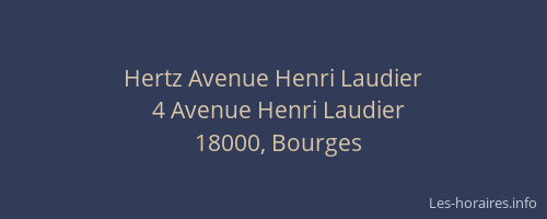 Hertz Avenue Henri Laudier