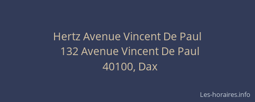 Hertz Avenue Vincent De Paul