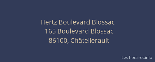 Hertz Boulevard Blossac