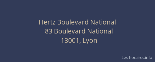 Hertz Boulevard National