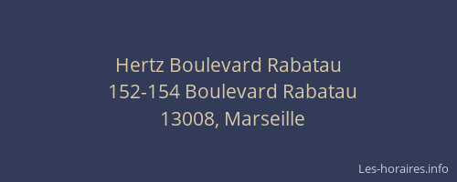 Hertz Boulevard Rabatau