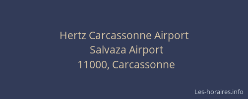Hertz Carcassonne Airport