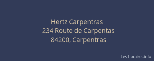 Hertz Carpentras