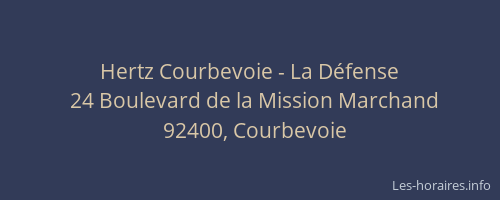 Hertz Courbevoie - La Défense