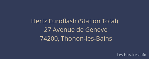 Hertz Euroflash (Station Total)