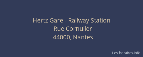 Hertz Gare - Railway Station