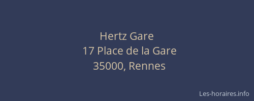 Hertz Gare