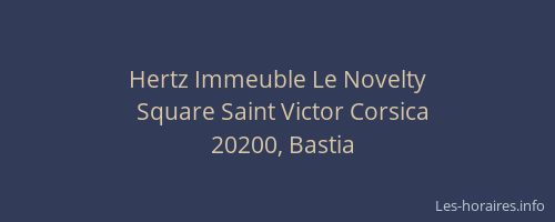Hertz Immeuble Le Novelty