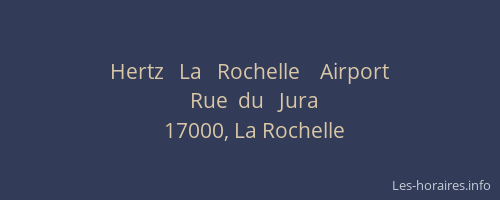 Hertz   La   Rochelle    Airport