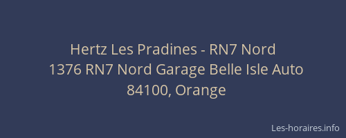 Hertz Les Pradines - RN7 Nord