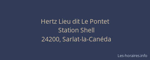 Hertz Lieu dit Le Pontet