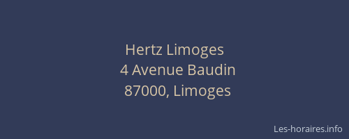 Hertz Limoges