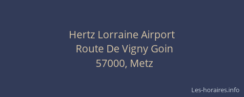Hertz Lorraine Airport