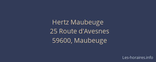 Hertz Maubeuge
