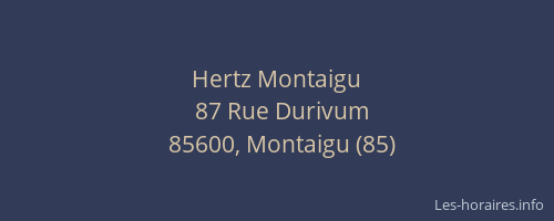 Hertz Montaigu