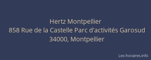 Hertz Montpellier