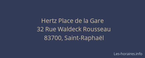 Hertz Place de la Gare