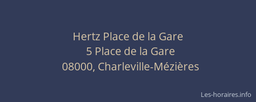 Hertz Place de la Gare