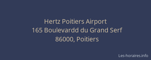 Hertz Poitiers Airport
