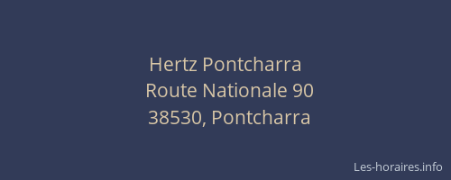 Hertz Pontcharra