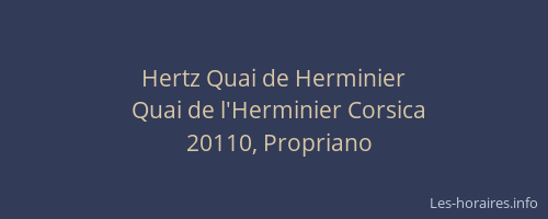 Hertz Quai de Herminier