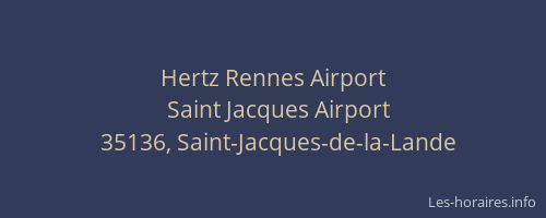 Hertz Rennes Airport