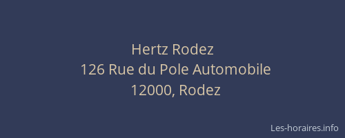 Hertz Rodez