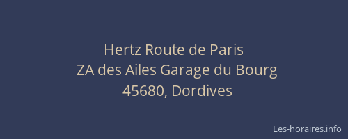 Hertz Route de Paris