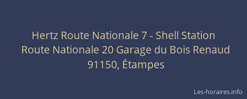 Hertz Route Nationale 7 - Shell Station