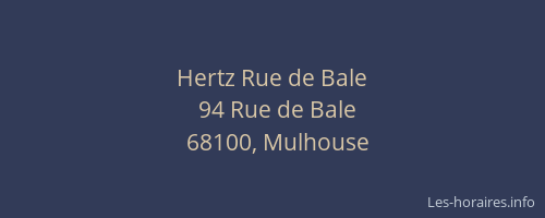 Hertz Rue de Bale