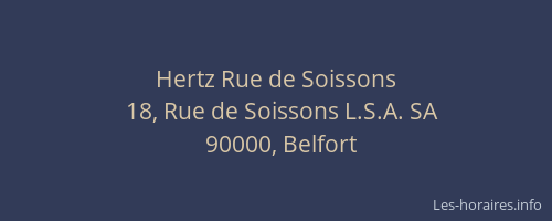Hertz Rue de Soissons