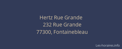 Hertz Rue Grande