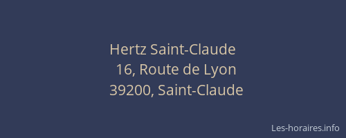 Hertz Saint-Claude