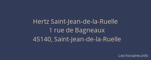 Hertz Saint-Jean-de-la-Ruelle