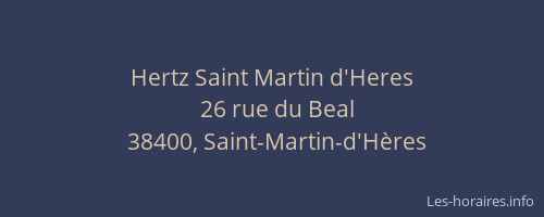 Hertz Saint Martin d'Heres