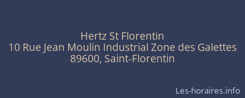 Hertz St Florentin