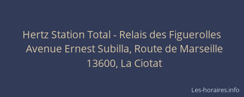 Hertz Station Total - Relais des Figuerolles