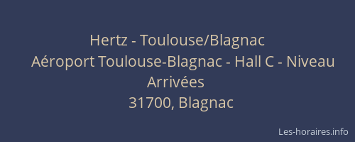 Hertz - Toulouse/Blagnac