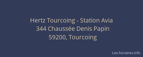 Hertz Tourcoing - Station Avia