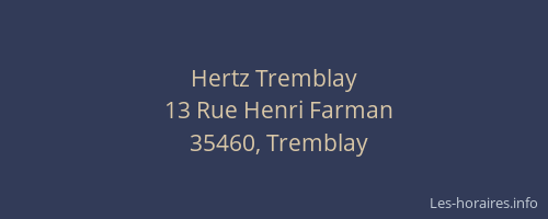 Hertz Tremblay