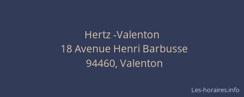 Hertz -Valenton
