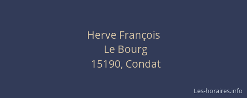 Herve Fran&ccedil;ois